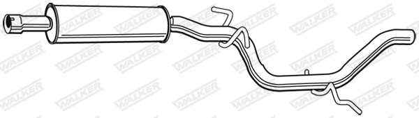 Centre Muffler 23029