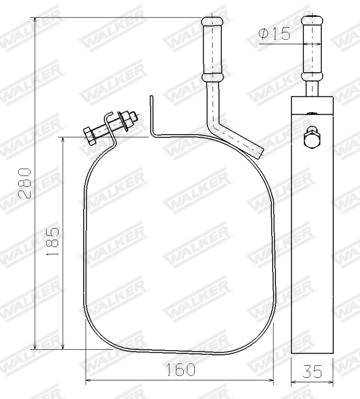 Mount, exhaust system 80594