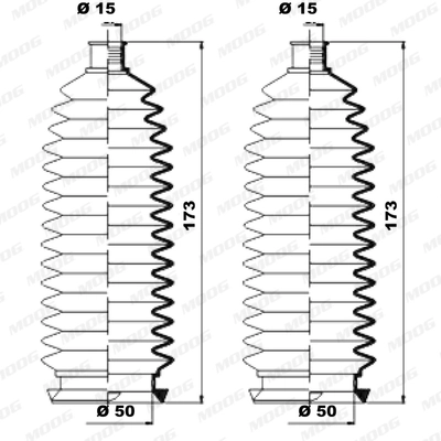 MOOG K150226 Bellow Kit, steering