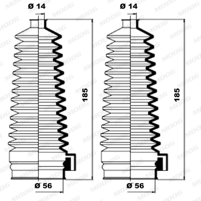 MOOG K150144 Bellow Kit, steering