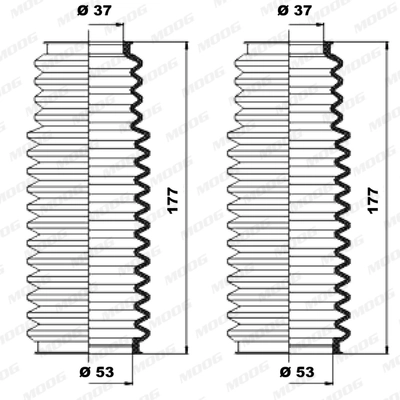 MOOG K150091 Bellow Kit, steering