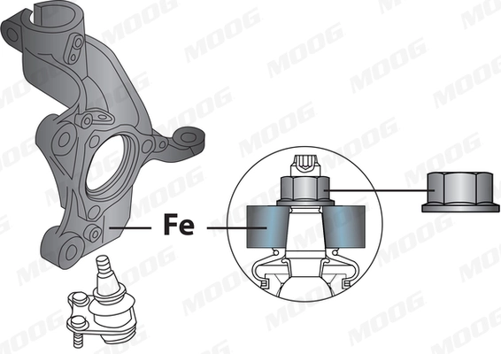 Control/Trailing Arm, wheel suspension VO-WP-13841