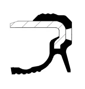 Shaft Seal, crankshaft 19036885B