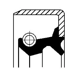 Shaft Seal, wheel hub 19029704B