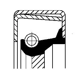 CORTECO 12014345B Shaft Seal, manual transmission