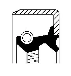 Shaft Seal, wheel hub 01018030B