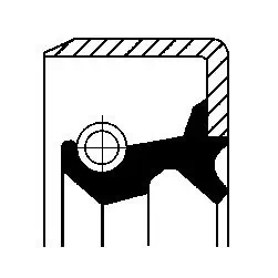 Shaft Seal, wheel hub 19026223B