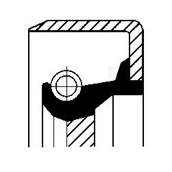Shaft Seal, crankshaft 12011455B