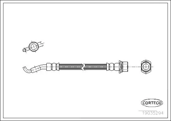 Brake Hose 19035294