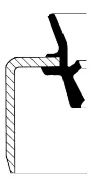 Shaft Seal, wheel hub 49378518