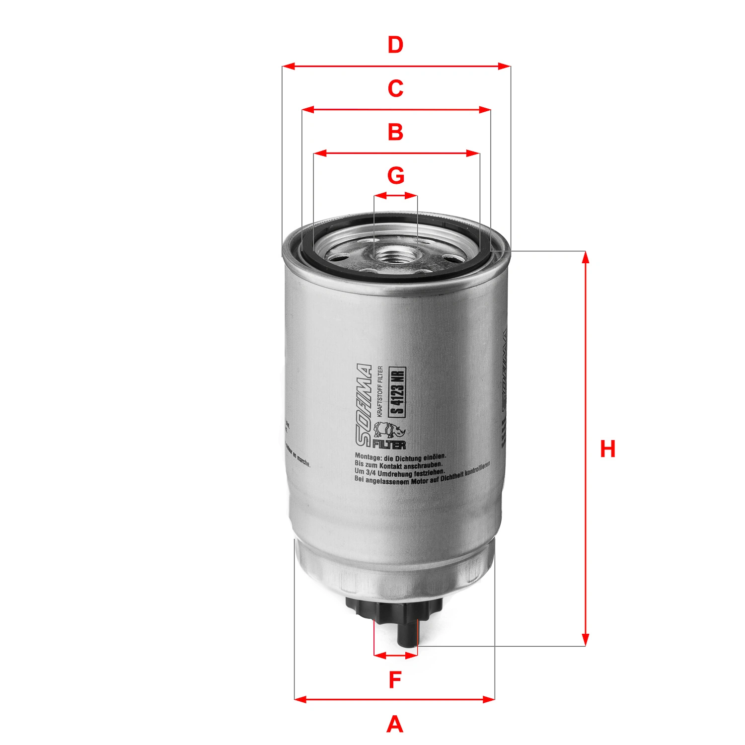 Fuel Filter S 4123 NR