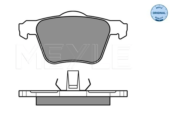 Brake Pad Set, disc brake MEYLE-ORIGINAL: True to OE. 025 241 4119