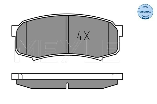 Brake Pad Set, disc brake MEYLE-ORIGINAL: True to OE. 025 219 4715/W
