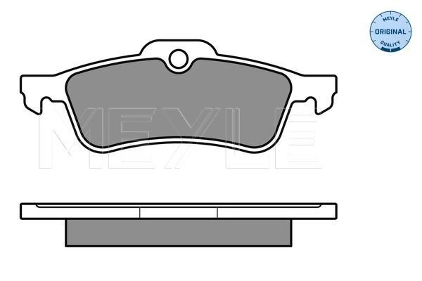 Brake Pad Set, disc brake MEYLE-ORIGINAL: True to OE. 025 237 1616