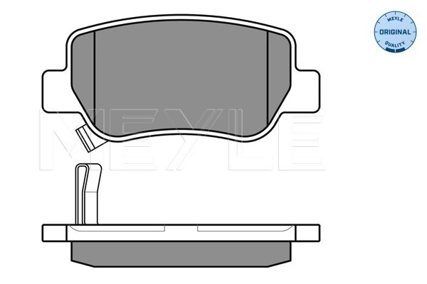 Brake Pad Set, disc brake MEYLE-ORIGINAL: True to OE. 025 248 8516/W