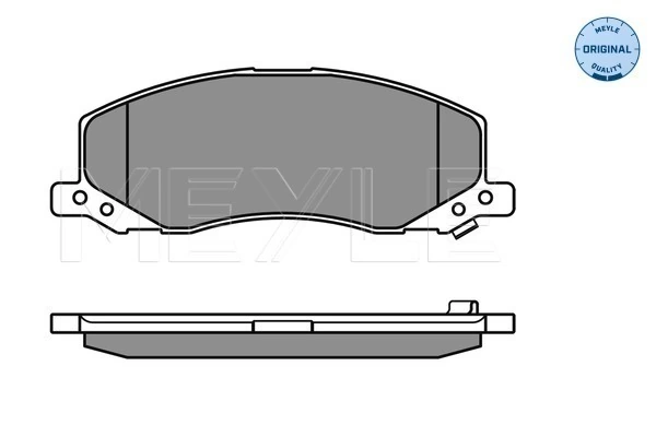 Brake Pad Set, disc brake MEYLE-ORIGINAL: True to OE. 025 244 1817/W