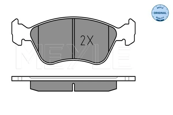 Brake Pad Set, disc brake MEYLE-ORIGINAL: True to OE. 025 219 7617/W