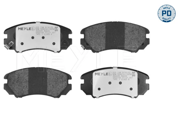 Brake Pad Set, disc brake MEYLE-PD: Advanced performance and design. 025 238 9116/PD