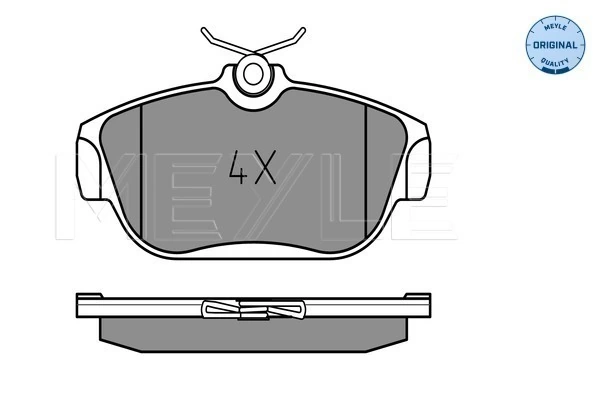 Brake Pad Set, disc brake MEYLE-ORIGINAL: True to OE. 025 201 6418