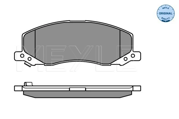 Brake Pad Set, disc brake MEYLE-ORIGINAL: True to OE. 025 244 1817/W
