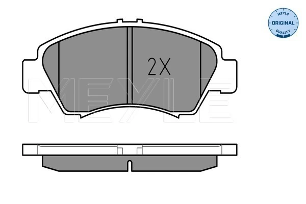 Brake Pad Set, disc brake MEYLE-ORIGINAL: True to OE. 025 216 9715/W