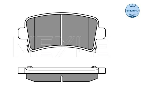 MEYLE 025 244 2116/W Brake Pad Set, disc brake