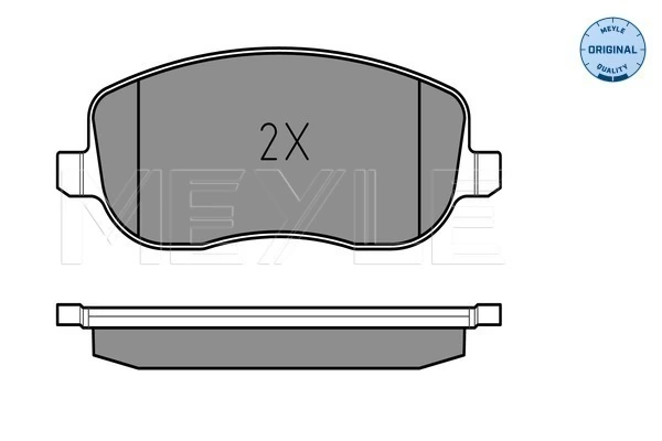 Brake Pad Set, disc brake MEYLE-ORIGINAL: True to OE. 025 202 6119/W