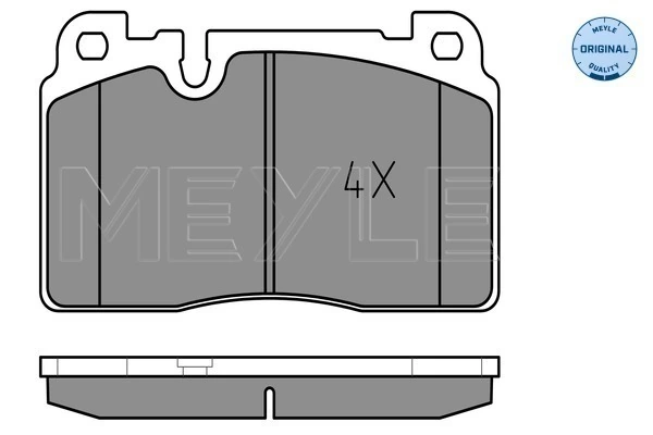 Brake Pad Set, disc brake MEYLE-ORIGINAL: True to OE. 025 256 4316