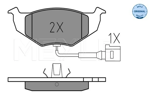 Brake Pad Set, disc brake MEYLE-ORIGINAL: True to OE. 025 218 6817/W