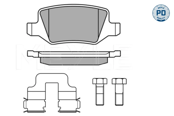 MEYLE 025 231 3814/PD Brake Pad Set, disc brake