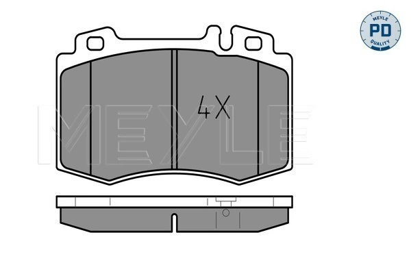 Brake Pad Set, disc brake MEYLE-PD: Advanced performance and design. 025 237 4517/PD
