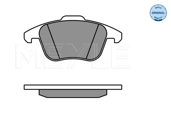 Brake Pad Set, disc brake MEYLE-ORIGINAL: True to OE. 025 247 0520/W