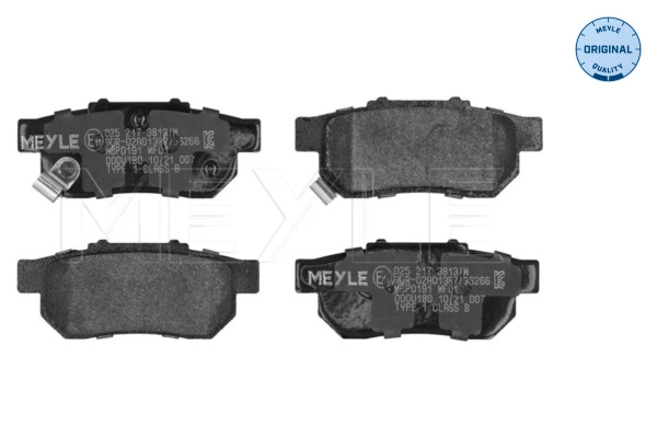 Brake Pad Set, disc brake MEYLE-ORIGINAL: True to OE. 025 217 3813/W