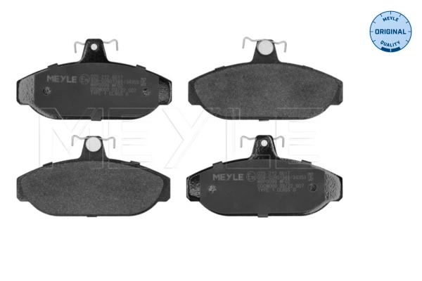 Brake Pad Set, disc brake MEYLE-ORIGINAL: True to OE. 025 212 6617
