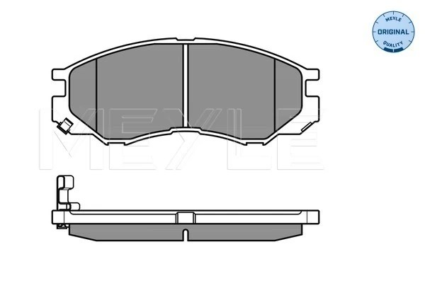 Brake Pad Set, disc brake MEYLE-ORIGINAL: True to OE. 025 232 9015/W