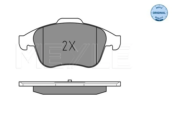Brake Pad Set, disc brake MEYLE-ORIGINAL: True to OE. 025 247 0917