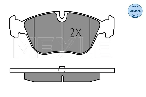 Brake Pad Set, disc brake MEYLE-ORIGINAL: True to OE. 025 212 7319