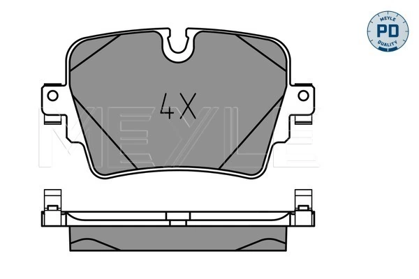 Brake Pad Set, disc brake MEYLE-PD: Advanced performance and design. 025 257 4217/PD