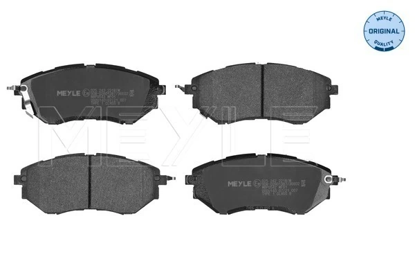Brake Pad Set, disc brake MEYLE-ORIGINAL: True to OE. 025 242 2218/W