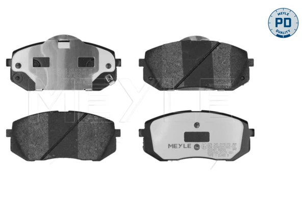 Brake Pad Set, disc brake MEYLE-PD: Advanced performance and design. 025 245 0116/PD