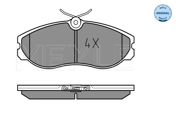 Brake Pad Set, disc brake MEYLE-ORIGINAL: True to OE. 025 214 8115