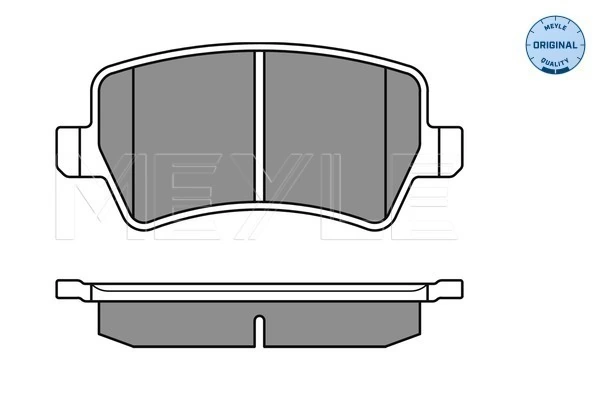Brake Pad Set, disc brake MEYLE-ORIGINAL: True to OE. 025 244 9617