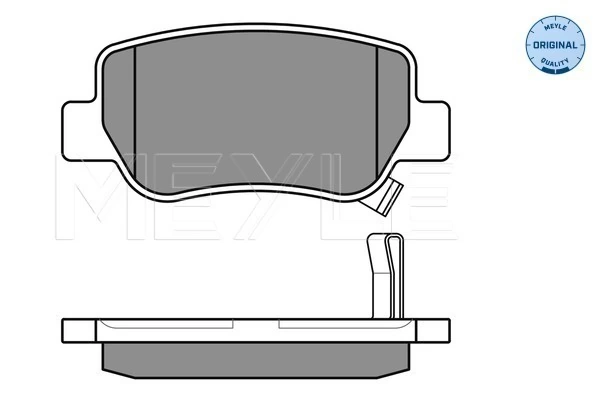 Brake Pad Set, disc brake MEYLE-ORIGINAL: True to OE. 025 248 8516/W