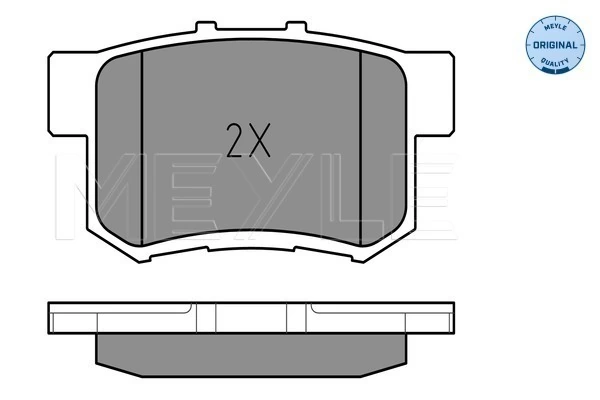 Brake Pad Set, disc brake MEYLE-ORIGINAL: True to OE. 025 217 1914/W