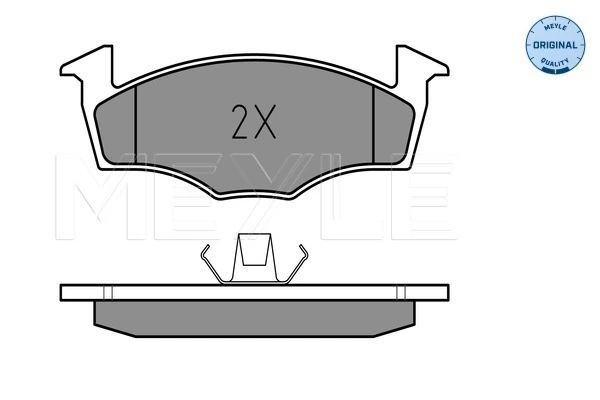 Brake Pad Set, disc brake MEYLE-ORIGINAL: True to OE. 025 218 6817/W