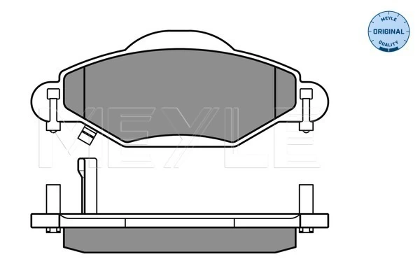 Brake Pad Set, disc brake MEYLE-ORIGINAL: True to OE. 025 233 4017/W
