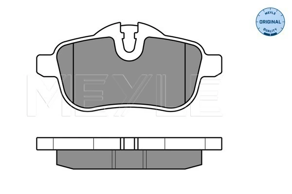 Brake Pad Set, disc brake MEYLE-ORIGINAL: True to OE. 025 245 5918