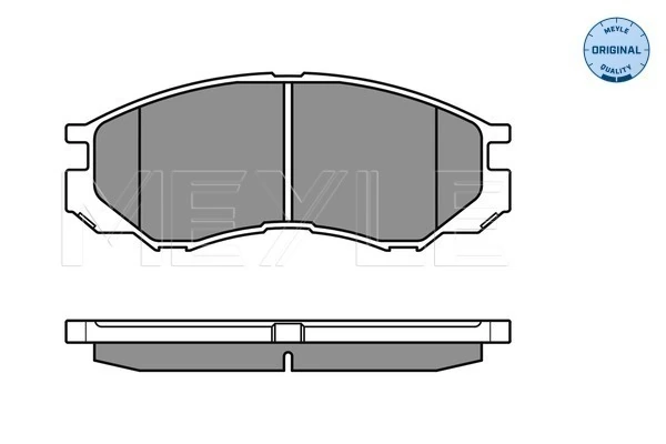 Brake Pad Set, disc brake MEYLE-ORIGINAL: True to OE. 025 232 9015/W