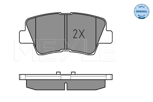 MEYLE 025 253 3715/W Brake Pad Set, disc brake