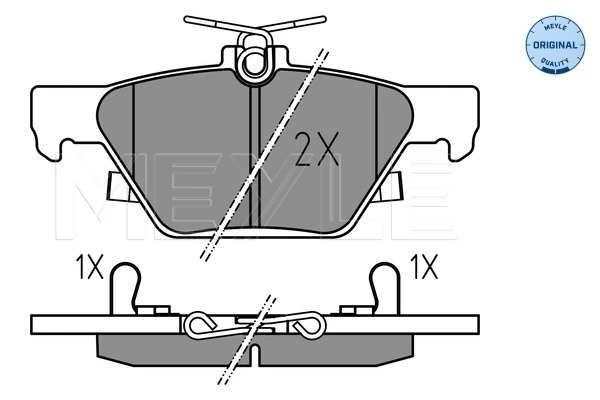 MEYLE 025 221 5814 Brake Pad Set, disc brake